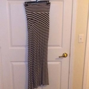 Strapless maxi dress